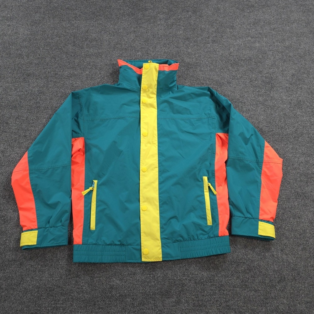 Chubbies‎ Jacket Mens Medium Multicolor Colorblock Full Zip Retro Windbreaker